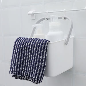 Japan Import Portable Bath Basket Bathroom Wash Supplies Storage Basket For Home Large Capacity Plastic Storage Small Hanging Basket