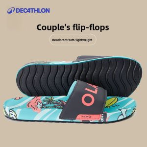 Decathlon Mens Outdoor Slippers Anti-Slip Couple Sandals Summer 2022 New Model Comfortable Casual EVA Flat Sandals
