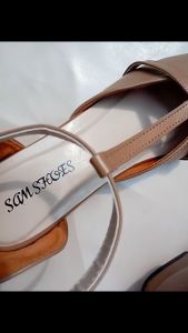 Sam Shoes - selena sepatu sandal mules hak 3 cm warna moca