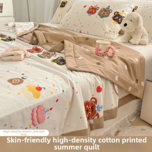 NAIYOUCHENG | Childrens Pure Cotton Light Summer Quilt