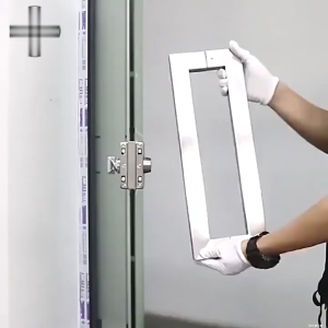 Heavy Duty Stainless Steel Push Pull Door Handle Square Tube Handle Wood Door Handle Silver 600/800/1200mm