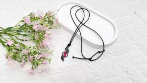 Bandai | Devil May Cry 5 Dante Necklace Metal red zircon Pendant Game Souvenir- Collectible Game Peripheral Jewelry Gift