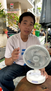 Quạt sạc để bàn Nanoco NRF6536W Bảo hành 12 tháng Công suất 6W - BNK