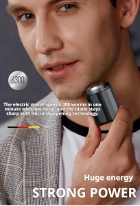 Mens Portable Mini Electric Shaver Rechargeable Washable Beard Trimmer Waterproof Razor Type C Charging Hair Shaving Machine Travel