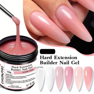 CHUNSHU 150ML Milky White Builder Constructor Gel For Nail Extension Self Leveling Hard Gel Reinforcement Camouflage Nail Gels