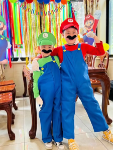 [HỎA TỐC] Trang phục hóa trang Jumpsuit Mario và Luigi cho bé trai Người lớn Halloween