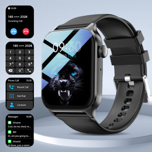 PEJE Smartwatch Voice Making&Calling Calls 1.83 Full Touch Screen 24H Health Monitor 100+ Sport Modes 200+ Watch Faces