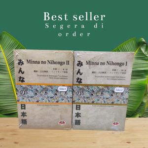 sepaket 2 buku Minna no Nihongo I dan II terjemahan Indonesia