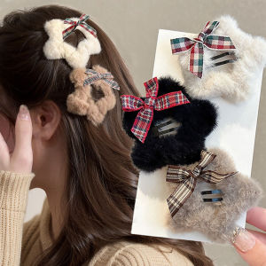Y2K Phụ Nữ Phụ kiện tóc mùa thu mùa đông sang trọng ngôi sao nơ kẹp tóc kẹp tóc kẹp tóc phụ kiện tóc giáng sinh