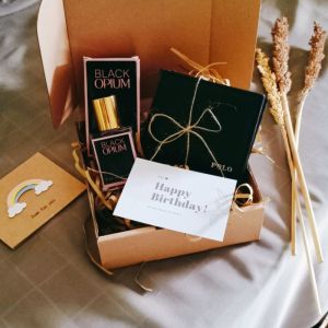 (COD) REKOMENDASI KADO ULANGTAHUN COWOK BLACK EDITION KADO COWOK KEREN HAMPERS MURAH