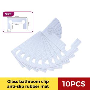 New Glass Door Bathroom Clip Accessories Shower Room Frameless Glass Door Hinge Gasket Rubber Pad Decorative Cover