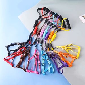 Pet leash chest strap colorful solid color cat and dog rope traction dog chain