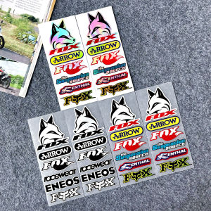 Fox Reflective Sticker Decor Motorcycle Scooter Body Fender Visor Windshield Crankcase Cover Riding Helmet Motor Bike Decal Accessories for YAMAHA Xmax Nmax MIO Honda Beat Fi V2 Click 125i V3 ADV 160 Wave Vario 125