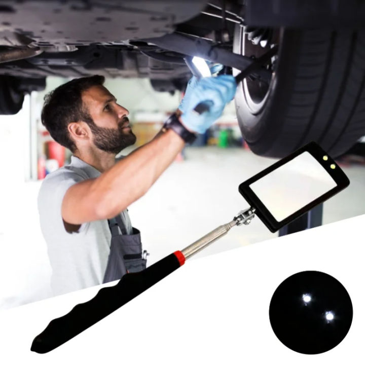 Telescopic Inspection Mirror, Telescopic Mirror Rectangular Extending