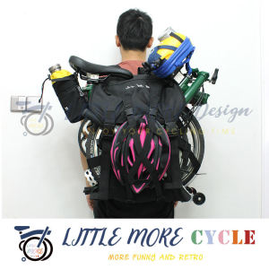 Xiaomo Small Cloth Accessories Lifting Backpack: A Compact Travel Bag for Brompton Commuters