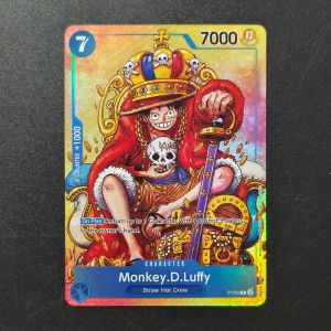 Bandai | DIY Proxy One Piece TCG English P-043 Monkey.D.Luffy Convention Promo 2024 Blue Anime Game Collection Card Toy