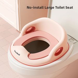 MONLEYTA | Large Size Childrens Toilet Seat Ring Baby Portable Potty Trainer Toilet Cover Lid Boys Girls Training Seat Mat Home Use