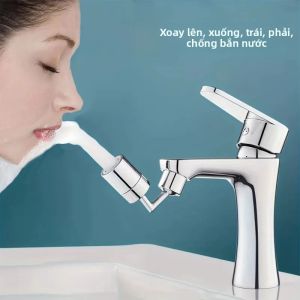 Bộ Chuyển Đổi Ren Vòi Bếp Splash Proof 720 °   Vòi Phun Nước Có Thể Xoay Được Phụ Kiện Phòng Tắm Cho Thiết Bị Rửa Nhà Bếp