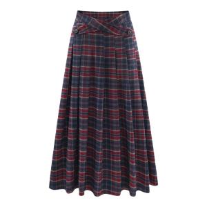 Chân Váy A-Line Cao Waist Vintage Gọn