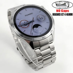 22mm không có khoảng trống Vòng đeo tay mắt xích Dây đeo dành cho Huawei Đồng hồ GT 4 46mm kim loại vòng đeo thép không gỉ Huawei GT4 Phụ kiện dây đeo đồng hồ thay thế