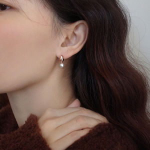 Pianist | Elegant Cold Style Pearl Earrings with S925 Sterling Silver New Design Clip-on Ear Accessories