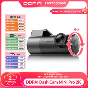 DDPAI MINI Pro 2K 1440P Dash Camera WiFi DVR 121° FOV Night Vision Smart Voice Control Support 24H Parking Monitor