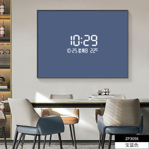 Creative Pure Color Electric Meter Box Decorative Painting Night Light Restaurant Distribution Box Switch Cover Hanging Clock