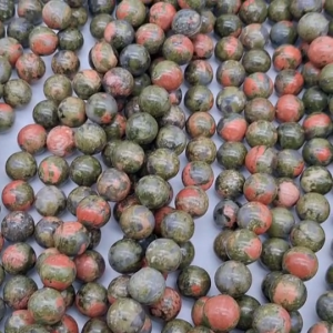 ยูนาไคต์-หินถูกหวยหินเส้นยาวจากโรงงานความยาวประมาณ39เซน(37-40เซน)สำหรับนำไปร้อยเองได้2วงข้อมือ หินนำโชคราคาส่ง