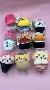 Chiikawa | 12Cm  Sushi Costume Series Plush Toy Cartoon Creativity Plush Keychain Student Backpack Decoration Couple Festival Gift