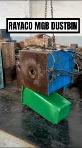 [240L】Rayaco Tong Sampah Hijau Besar Beroda Serbaguna Murah Mobile Garbage Bin Outdoor Waste Trash Bin Big Dustbin With Cover