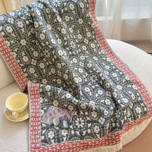 150x73cm  Pure Cotton Towel Fantasy Garden Tassel Towel and Skin Friendly Suitable for Home Swimming Beach Ideal Shower Supplies