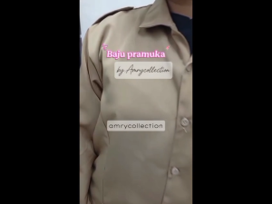 Baju pramuka perempuan Lengan panjang SD Seragam Pramuka Kain licin