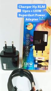 Charger RLM 11 PRO+ 120W SuperDart Power Adapter Fast Charger Support Fast Charging