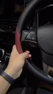 Car Steering Wheel Cover Top PU Leather Steering Wheel Cover Auto Parts Car Interior Perodua ProtonHonda Toyota Nissan Kia Mazda