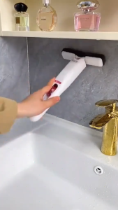 Mini Handheld Mop Portable Cleaning Mop Wiper Handheld Desk Bathroom Car Window Glass Sponge Cleaning Tool