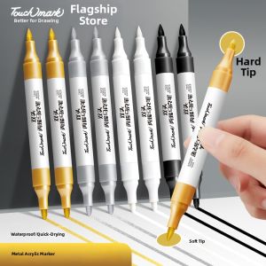 Touch mark | Art Drawing Pen for Signature DIY Highlighter Markers Dual-Head/Soft Tip