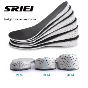 SRIEI 1Pair Invisible Height Increase Insoles Shoe Insole EVA Memory Foam Heel Lifting Taller Cushion Heighten Shoe Pad for Men Women