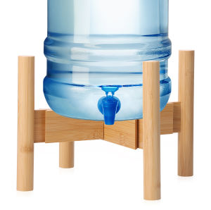 2Pcs Drink Dispenser Stand Wood Flowerpot Holder Adjustable Beverage Jug Stand Water Pitcher Stand Dispenser Stand for Home New