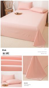 Kiss Dear | 100% Cotton Flannel Thickened Bedsheet Pillow Case 3 Piece Set