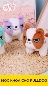 Móc Khóa Chó PullDog Nhồi Bông Ngộ Nghĩnh Và Đáng yêu Phụ Kiện Treo Balo Túi Xách- kinakid