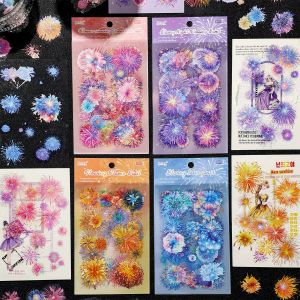Stickers Punk | Fireworks Theme Waterproof PET Stickers for Scrapbooking 6 Pieces