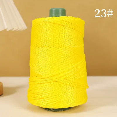 Lightweight Ice Silk Yarn Hand Knitted Shiny Thread for Hat Crocheting Cushion Blanket Large Diameter Yarn Mixed Spun Sateen