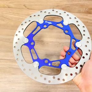 Đĩa thắng trước Ex 150/155 size 265mm 5 lỗ ( xài mâm zin ) mẫu v2 màu xanh dương