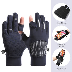 Men s Winter Gloves Non Slip Cold Resistant Water Resistant Windproof for Cycling Outdoor Driving Touch Screen Use