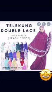 TELEKUNG DUBBLE LACE KAIN VISCOSE
