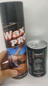 NƯỚC XỊT LAU SẠCH GHẾ DA SIMILI Ô TÔ HIỆU WAX PRO 550ml VÀ SENFINECO 9976 300ml GIẢM RUNG GIẢM ỒN CHO ĐỘNG CƠ XE Ô TÔ (Senfineco 9976 300ml Engine Oil Smoke Stop And Glass Cleaner 50ml)