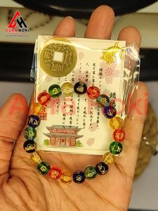 Cuan Hoki Gelang Aura Rezeki 7 Chakra Akussra Gelang Hoki Keberuntungan Rezeki Gelang Pria & Wanita bisa Cod
