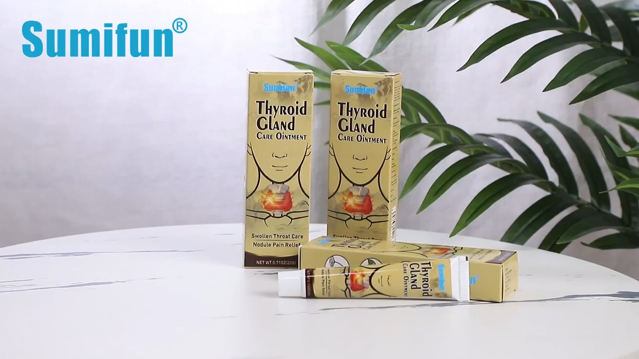 Thyroid Nodule Goiter Elimination Ointment Palpitation Treatment Plaster Chinese Herbal Medicine Deep Penetration