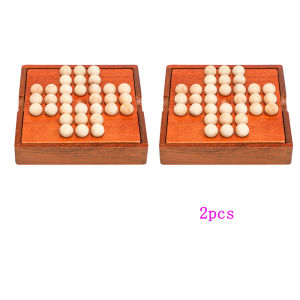 1Set Europe Board Game Single Chess Peg Solitaire Diamond Move Independently Cognitive Ability Toy Classical Educational Toys