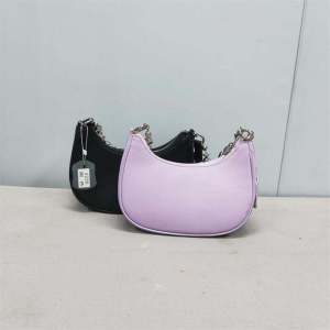 Fashionable Universal Leather Armpit Bag 2025 New Style Single Shoulder Handbag Moon Shape Women's Bag Cowhide Urban Minimalist